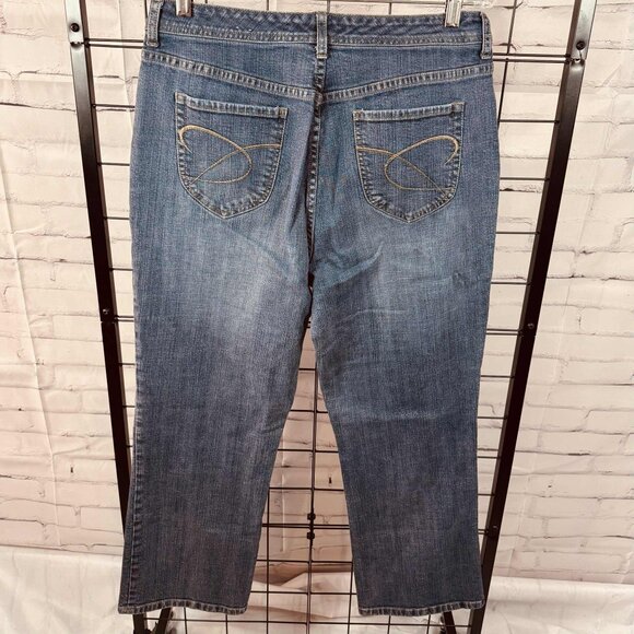 Chico’s Platinum Denim Jeans | Size 2 Short | Classic Straight Leg 32 x 27 - Picture 2 of 10